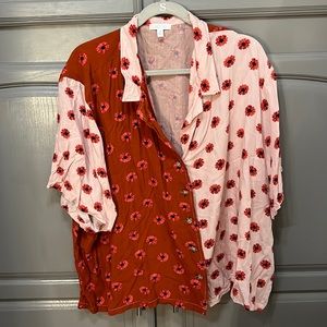 Floral button up